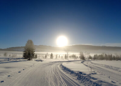 Finnenloipe_Rothenthurm_Foto Abendstimmung